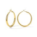 Stainless Steel Gold and Silver Hoop Earrings Set