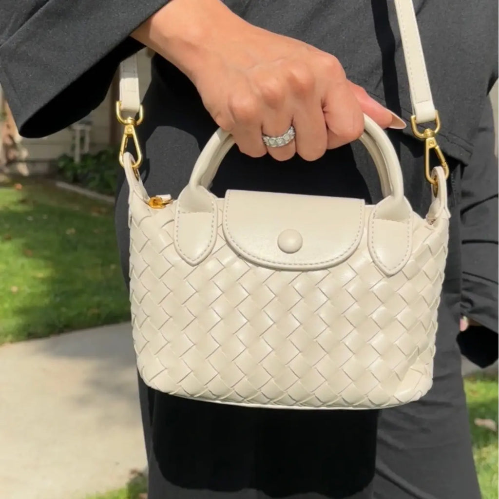 Ampere Le Mini Tressé Woven Mini Tote Bag