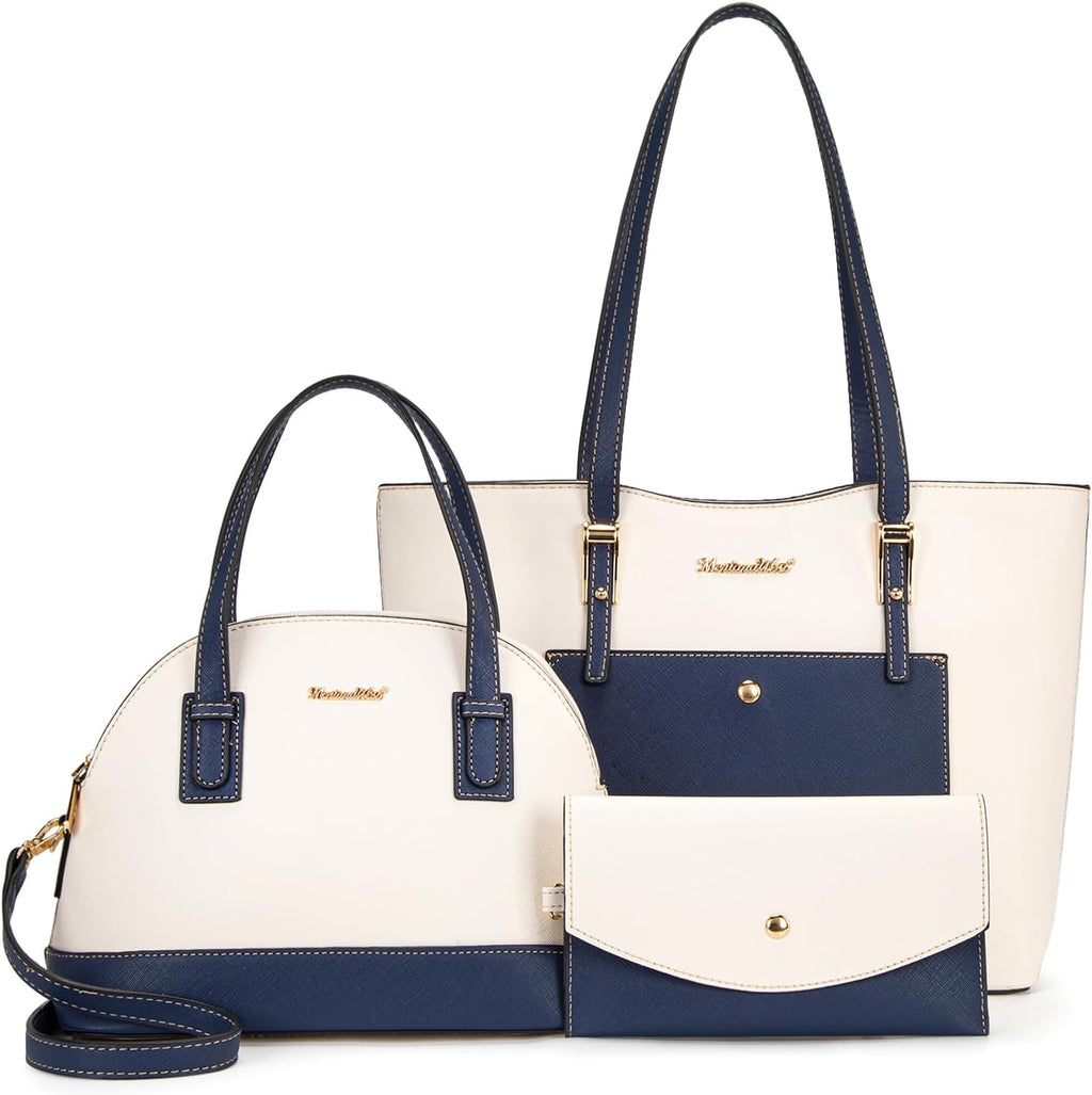 Montana West Women's 3-Piece Tote Bag and Wallet Set
