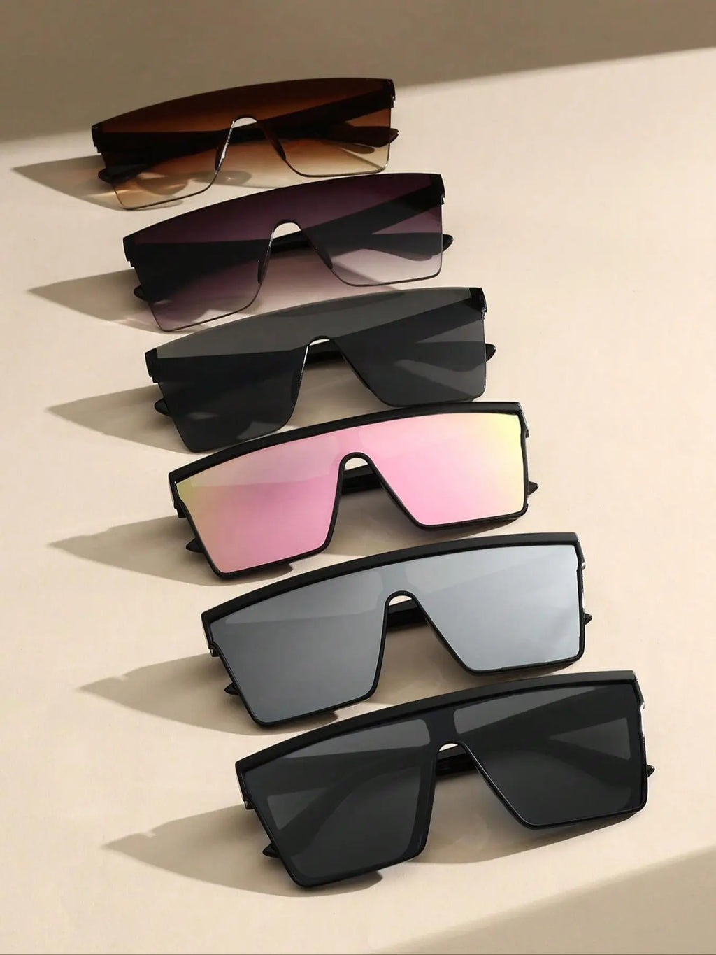 Unisex Fashionable Flat Top Sunglasses