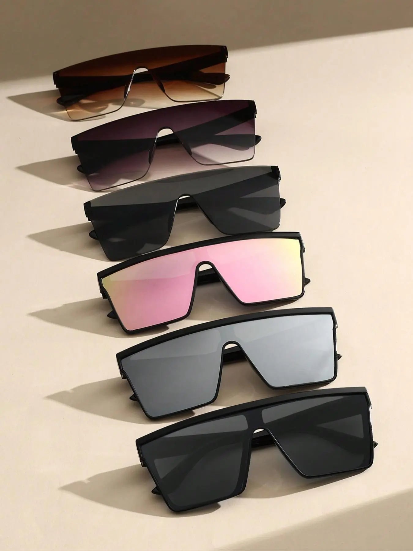 Unisex Fashionable Flat Top Sunglasses