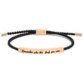 Handcrafted "God Is in CTRL" and "Remember Who You Are" Bracelets with Adjustable Cord Design