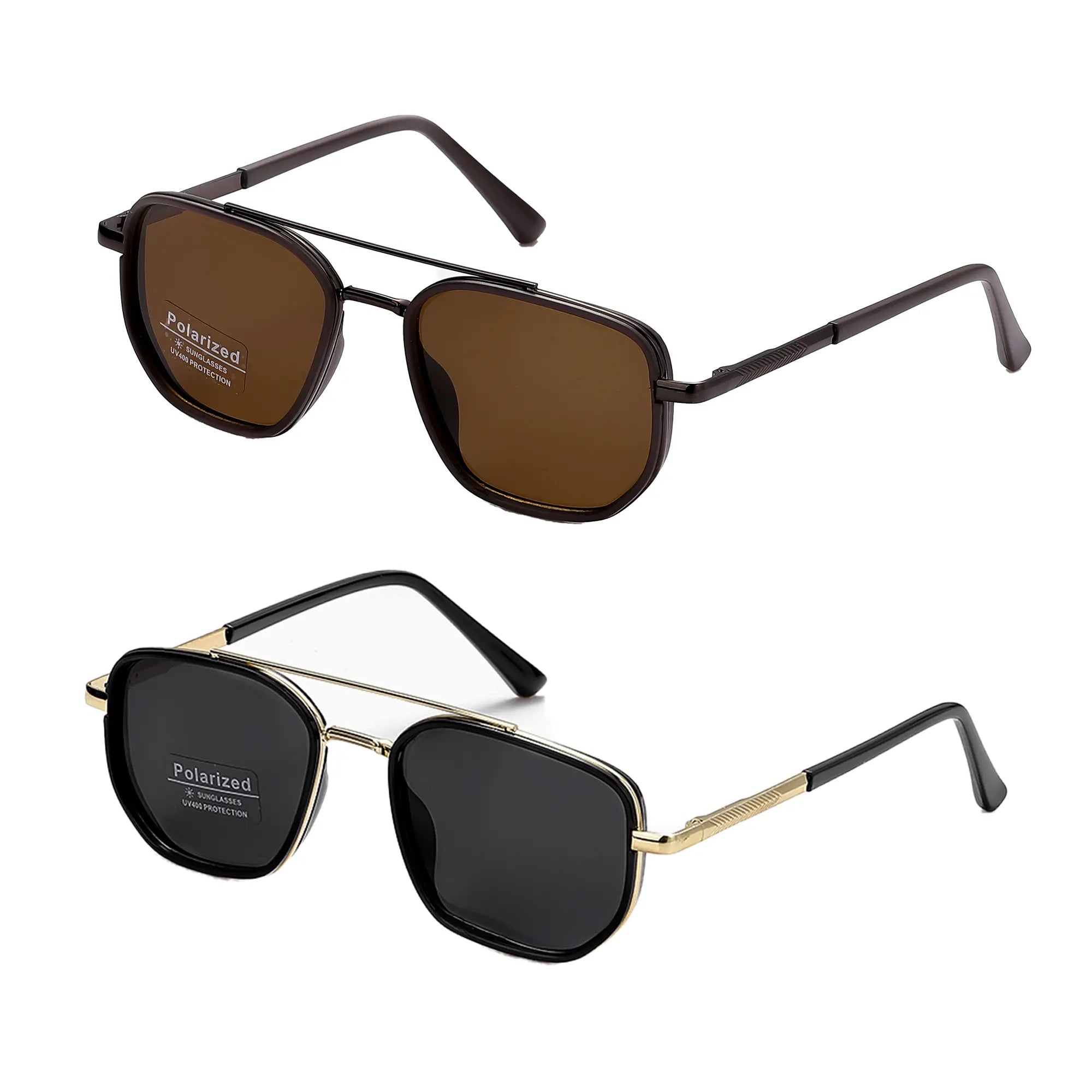 Geometric Double-Beam Sunglasses