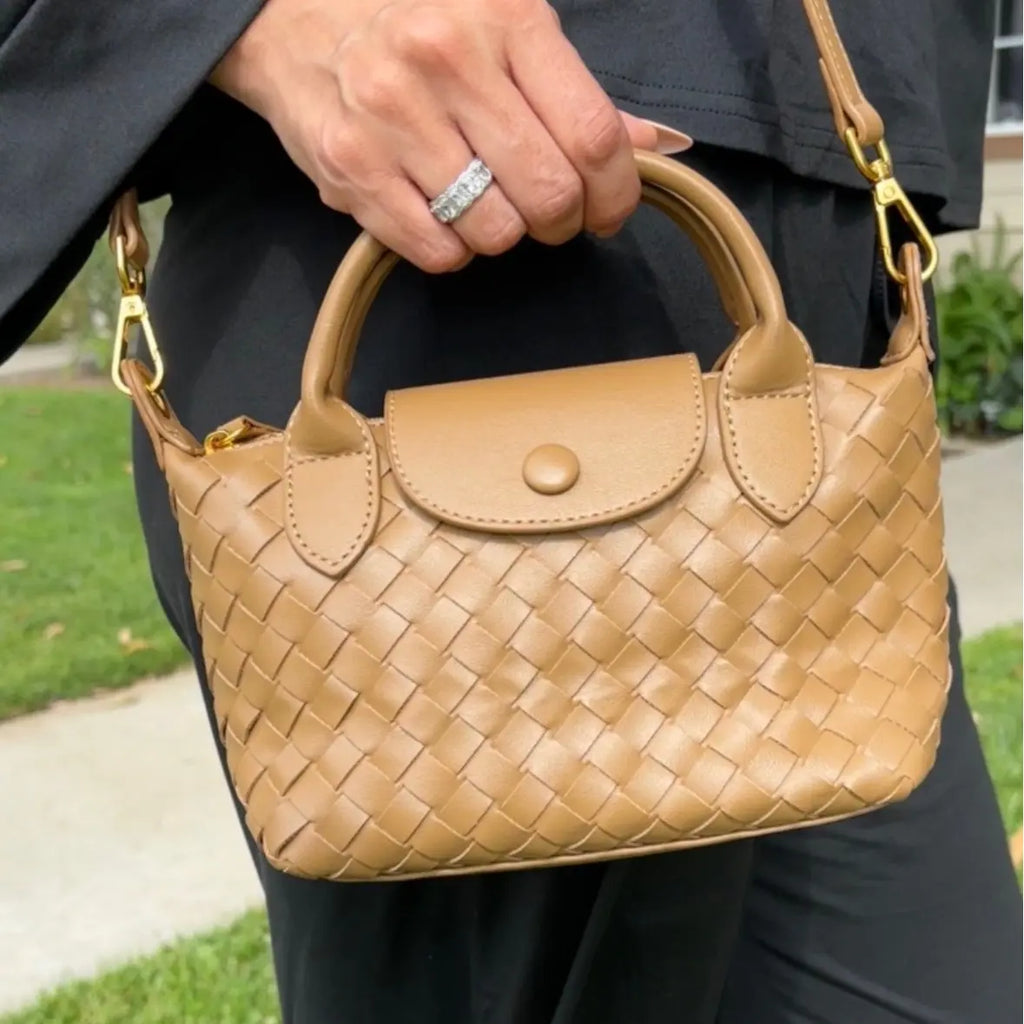 Ampere Le Mini Tressé Woven Mini Tote Bag