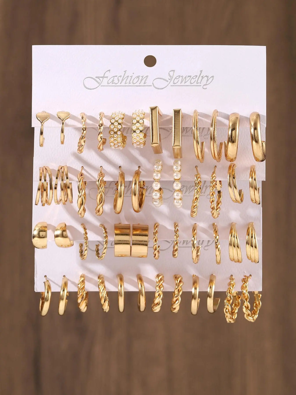 Minimalist Twisted Circular Hoop Earrings Set