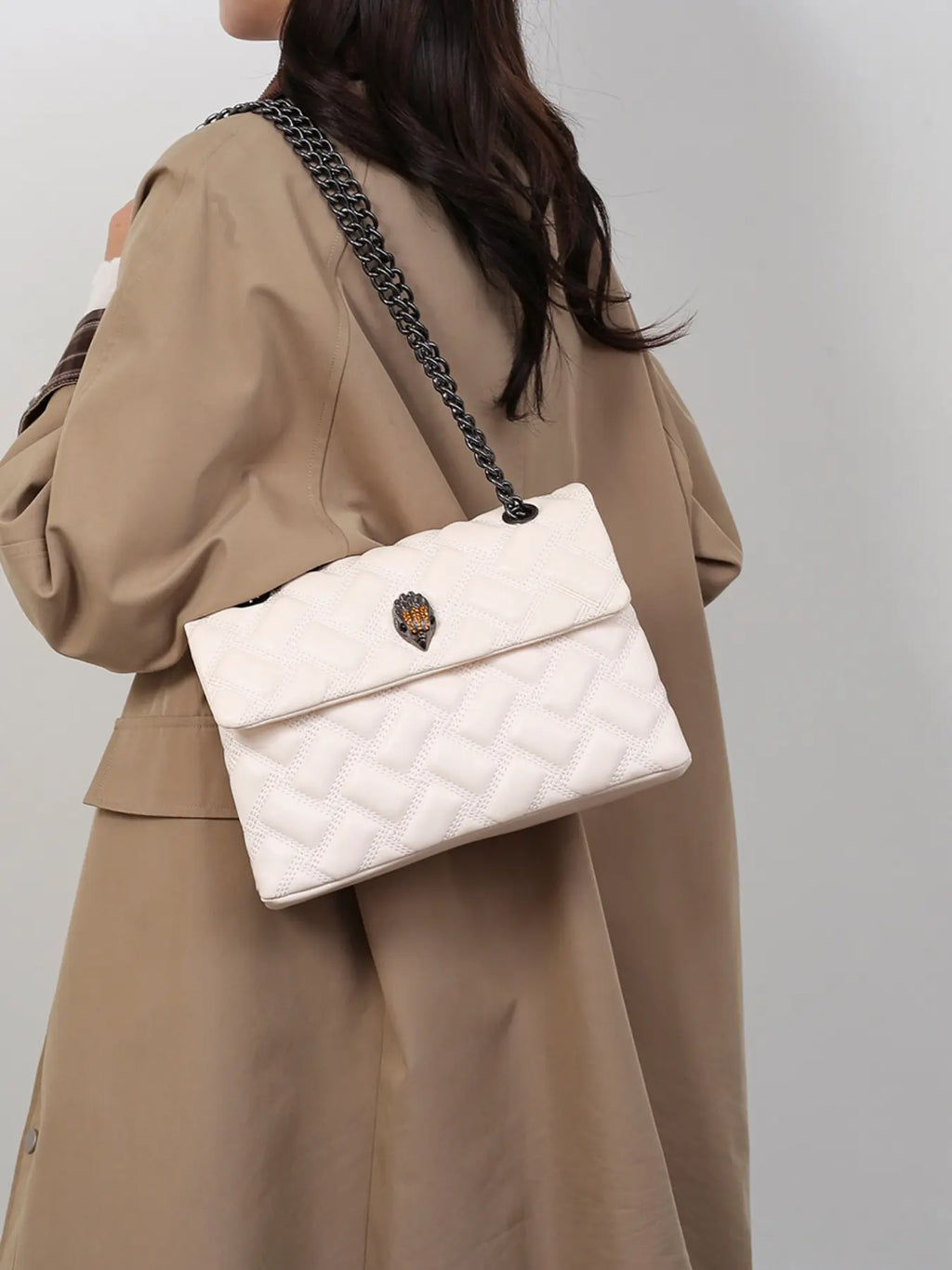 Elegant Plaid Crossbody Shoulder Bag