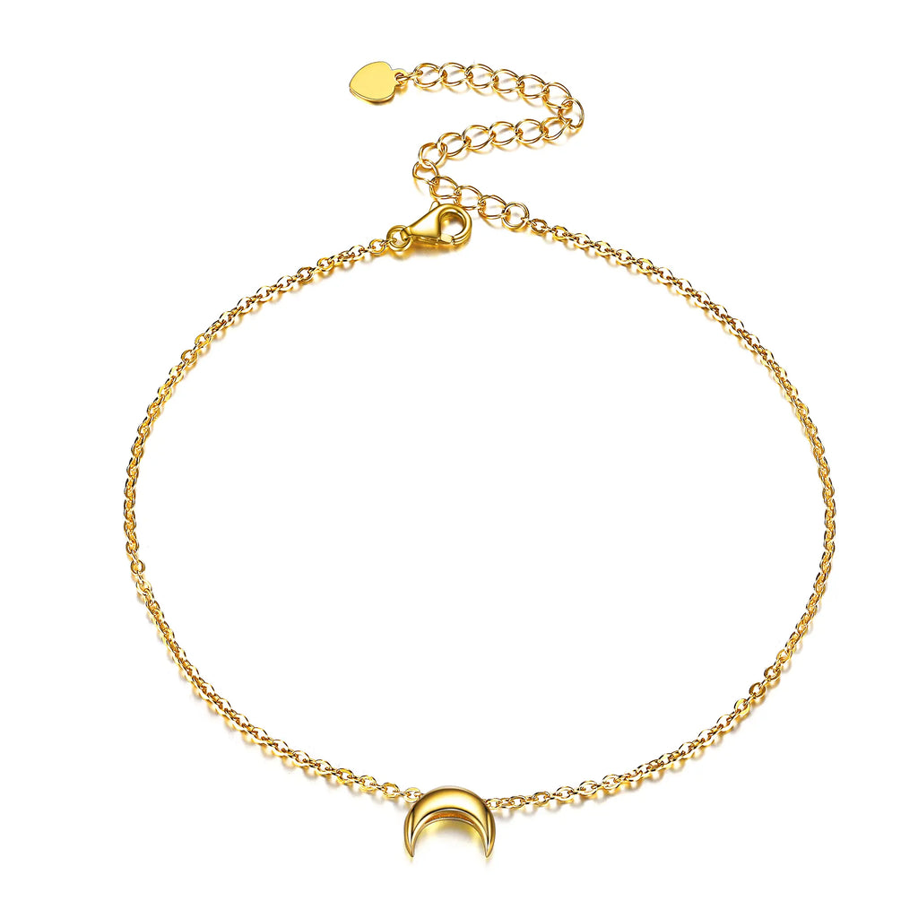 Faithheart Delicate Moon Anklet