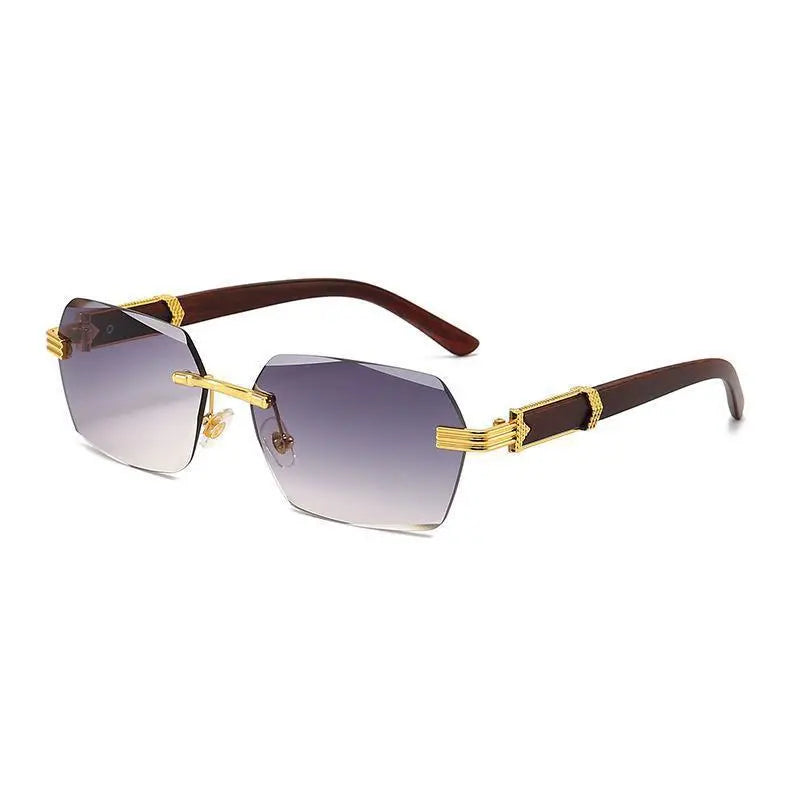 Square Rimless Sunglasses for Men and Women
