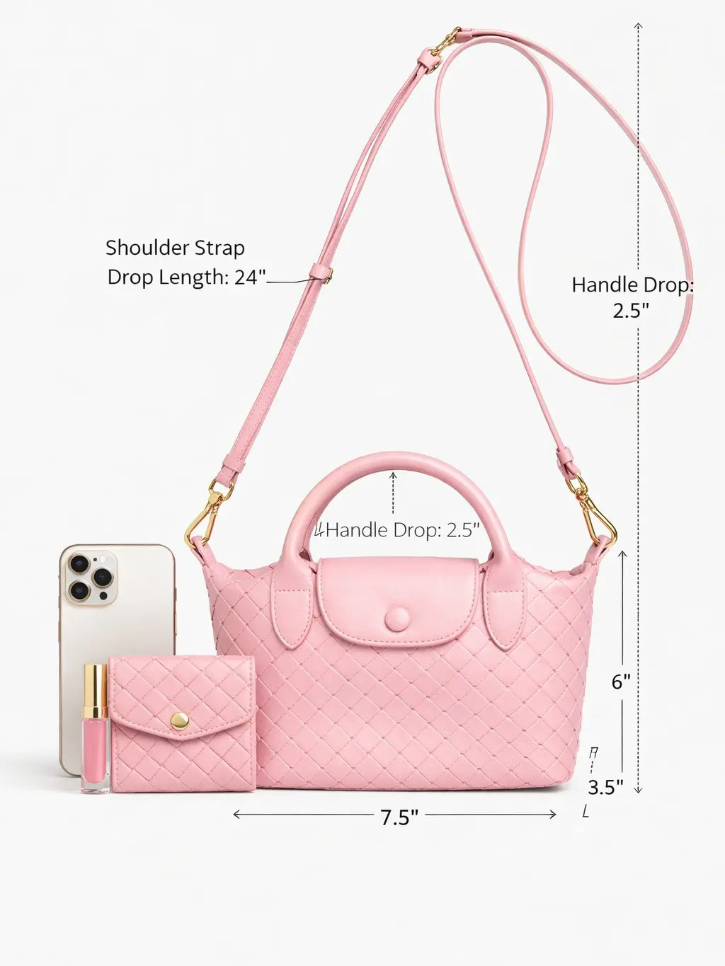 Ampere Le Mini Tressé Woven Mini Tote Bag