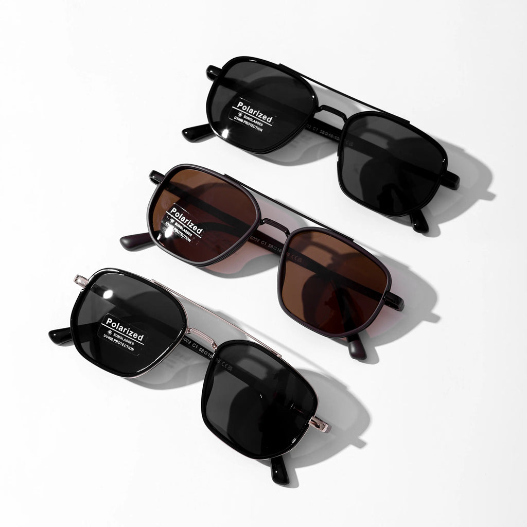 Geometric Double-Beam Sunglasses