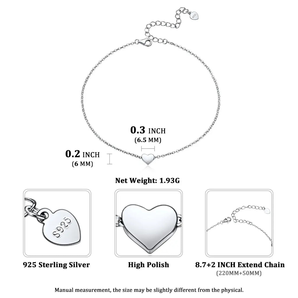Tiny Heart Anklet
