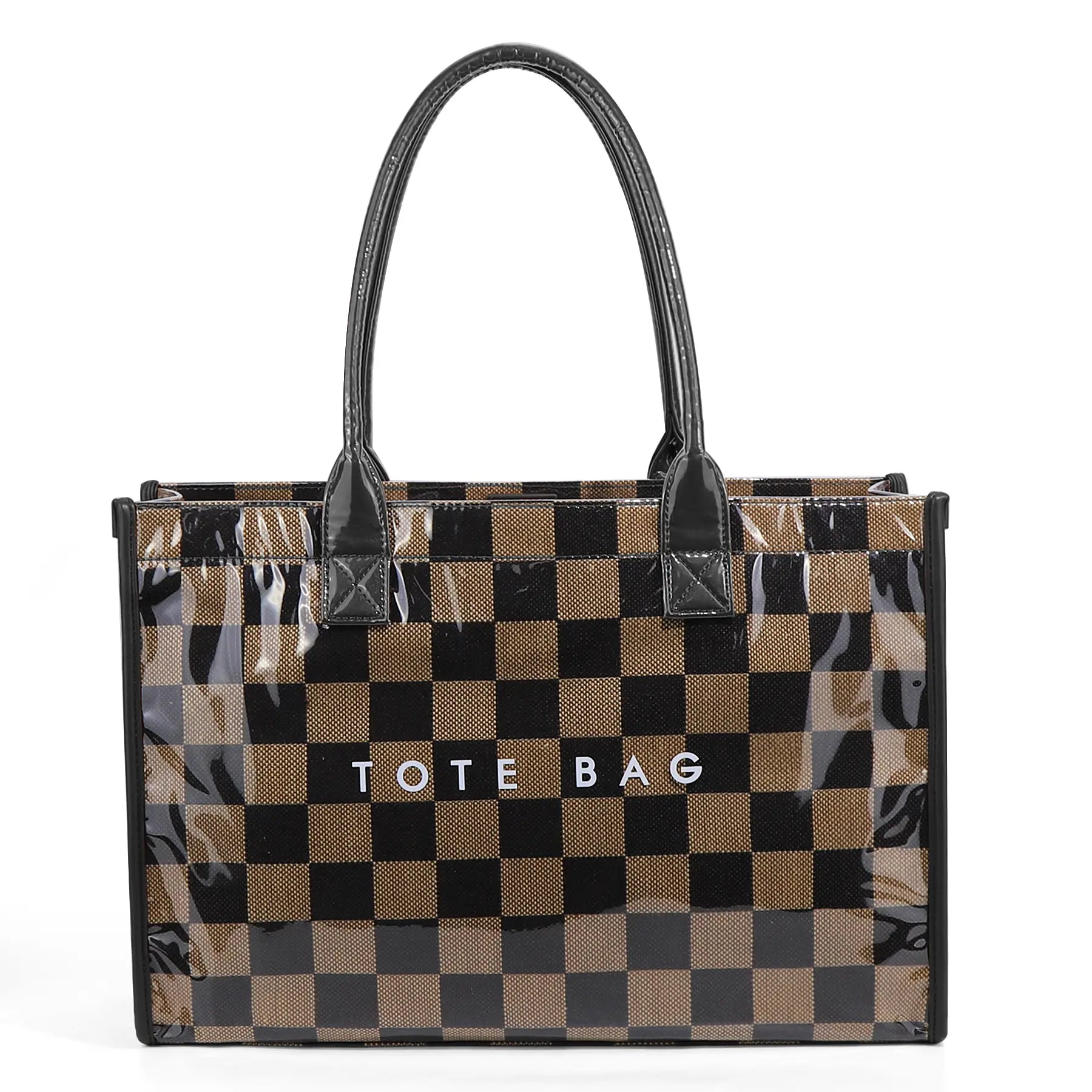 Vintage Checkerboard Tote Bag