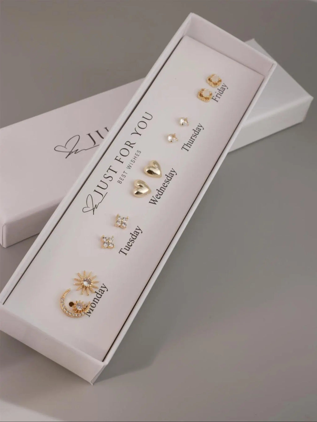 Zircon Inlaid Earrings Set