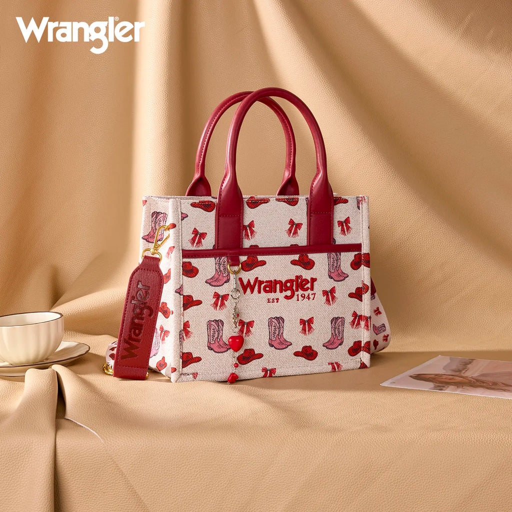 Wrangler Cowboy Boot Print Tote Bag