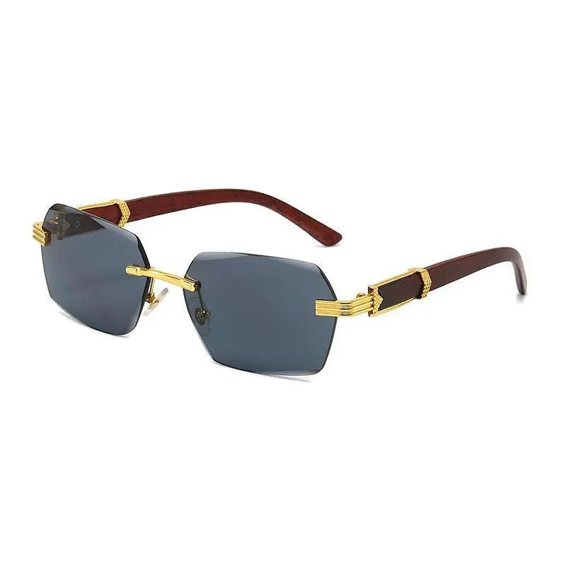 Square Rimless Sunglasses for Men and Women