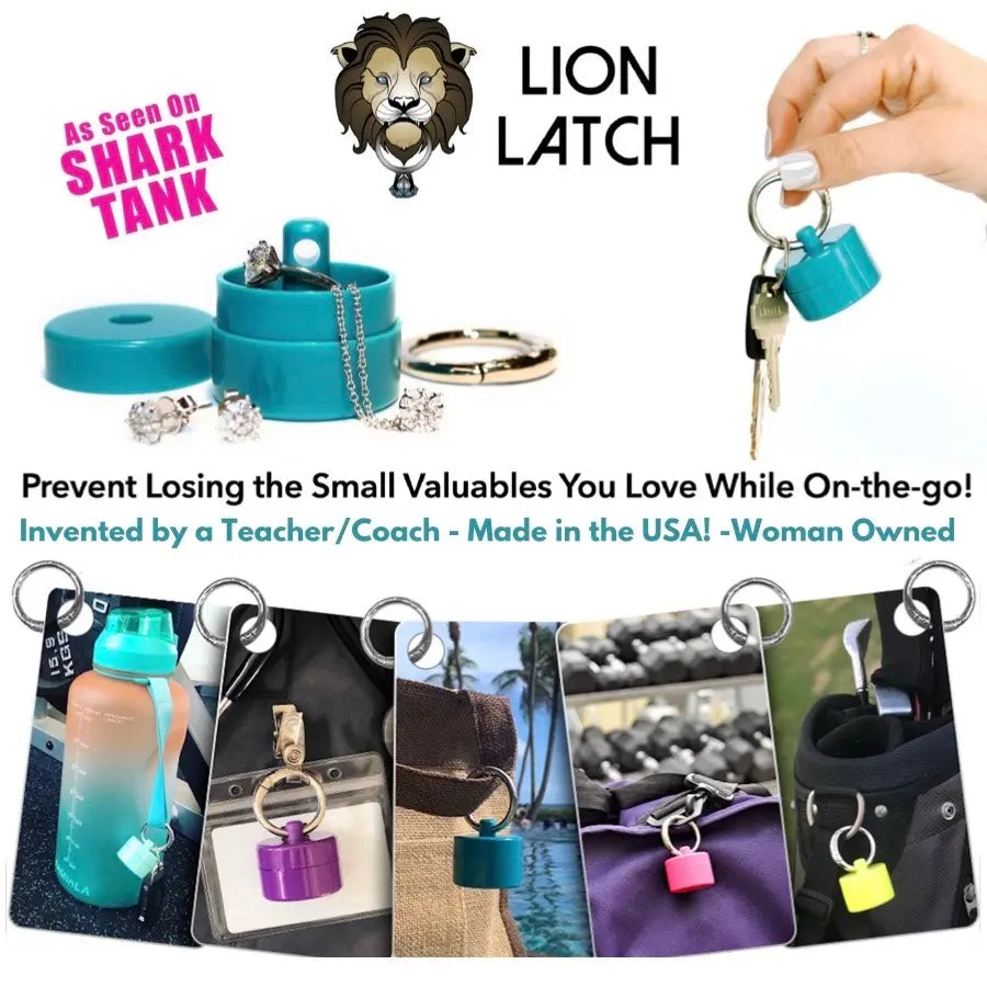 Lion Latch Official Shark Tank Travel Jewelry Organizer - Ring Box and Holder