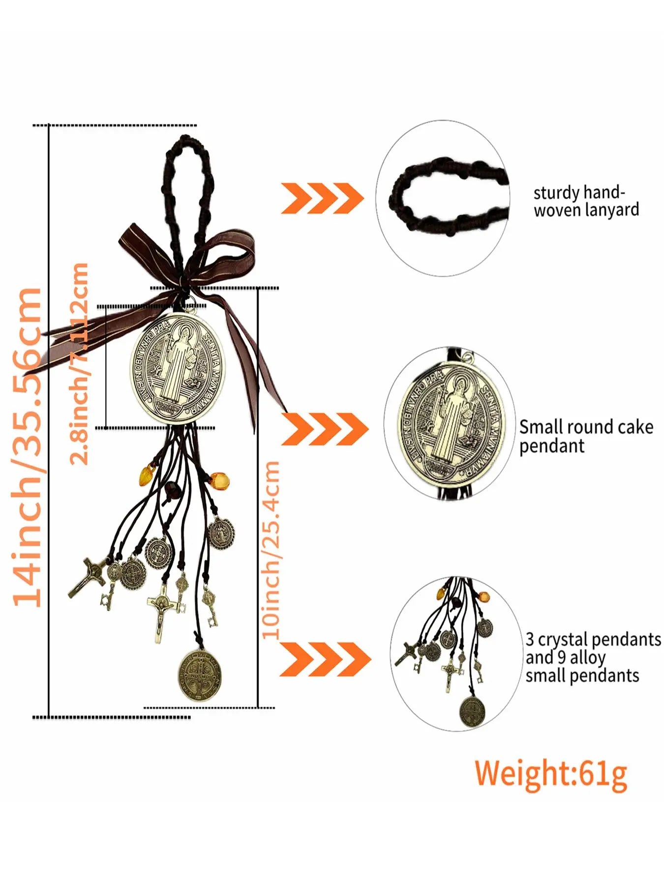 Saint Benedict Medal Protection Charm