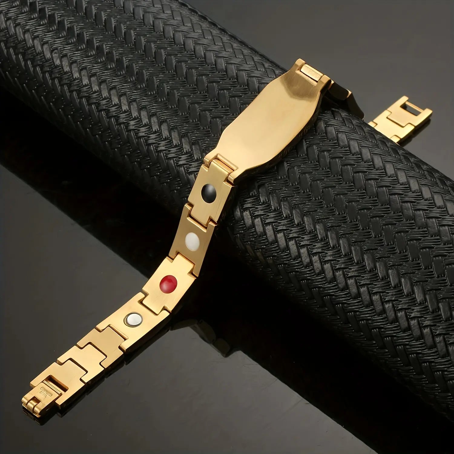 Men's Stainless Steel Cross Magnetic Bracelet