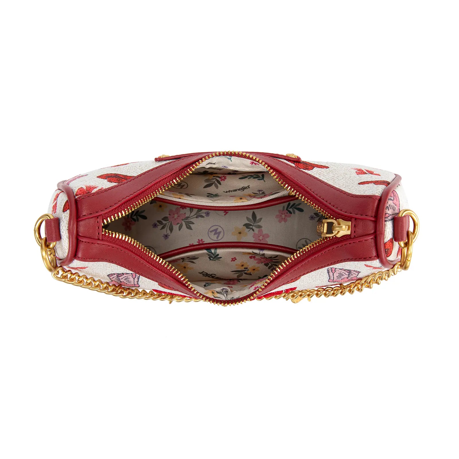 Wrangler Women's Boot Print Shoulder Bag with Chain Strap