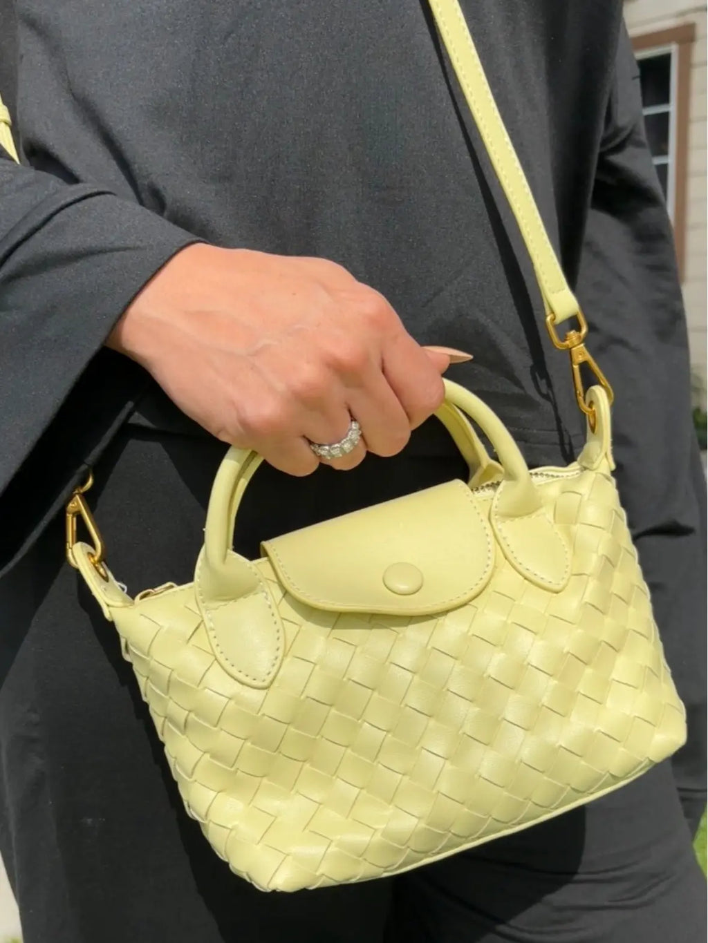 Ampere Le Mini Tressé Woven Mini Tote Bag