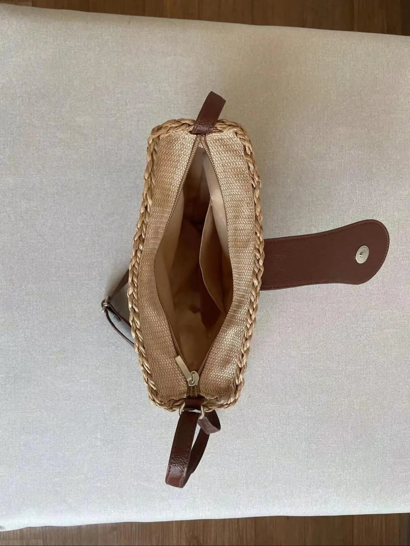 Bohemian Straw Crossbody Bag