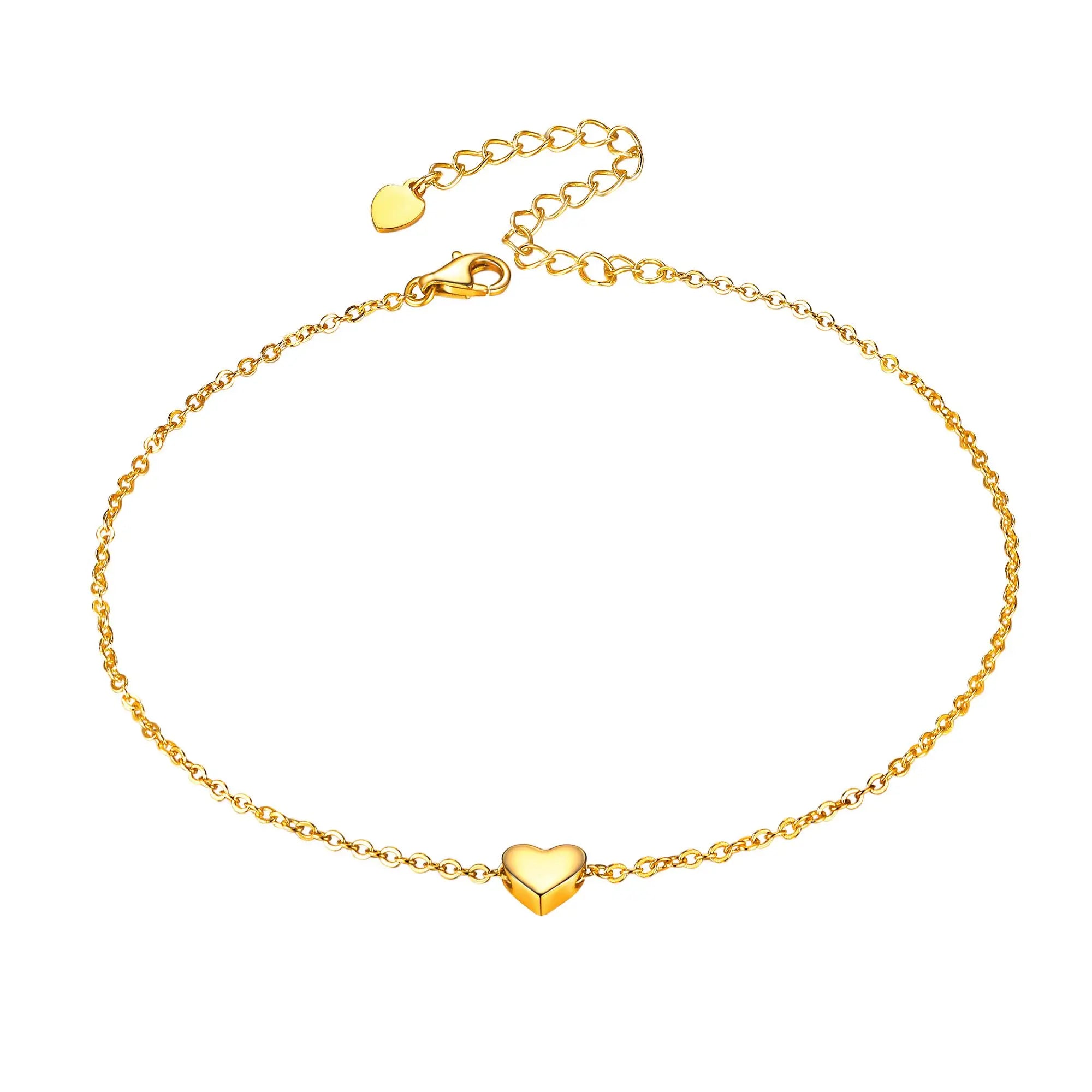 Tiny Heart Anklet