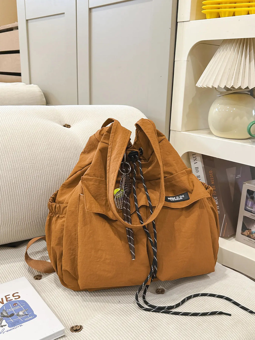 Stylish Minimalist Solid-Color Tote Bag