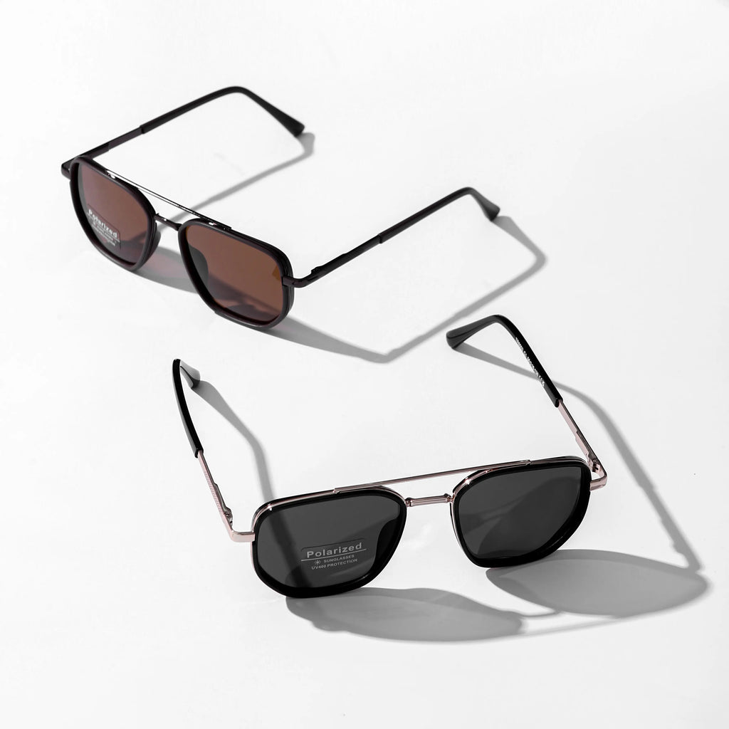 Geometric Double-Beam Sunglasses