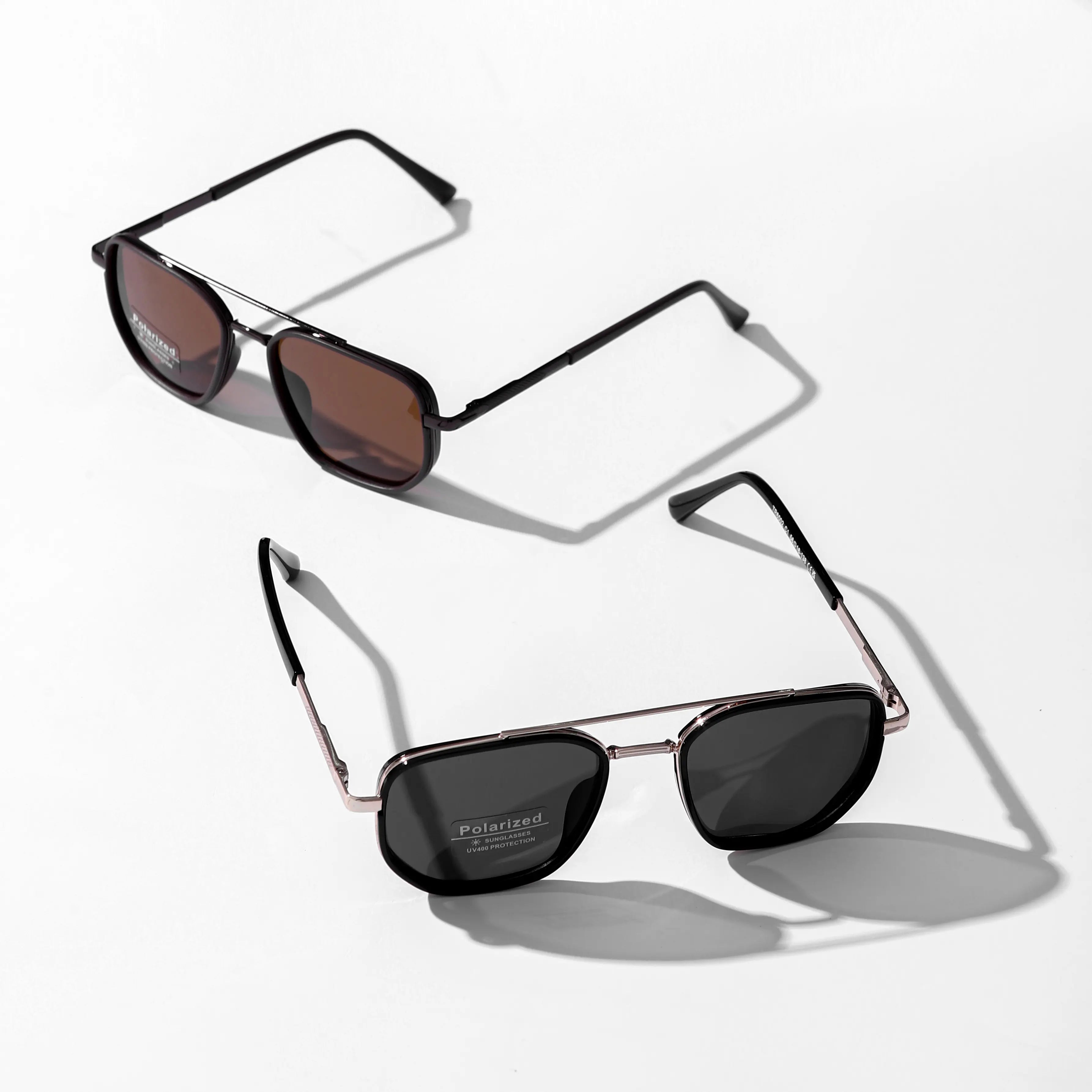 Geometric Double-Beam Sunglasses