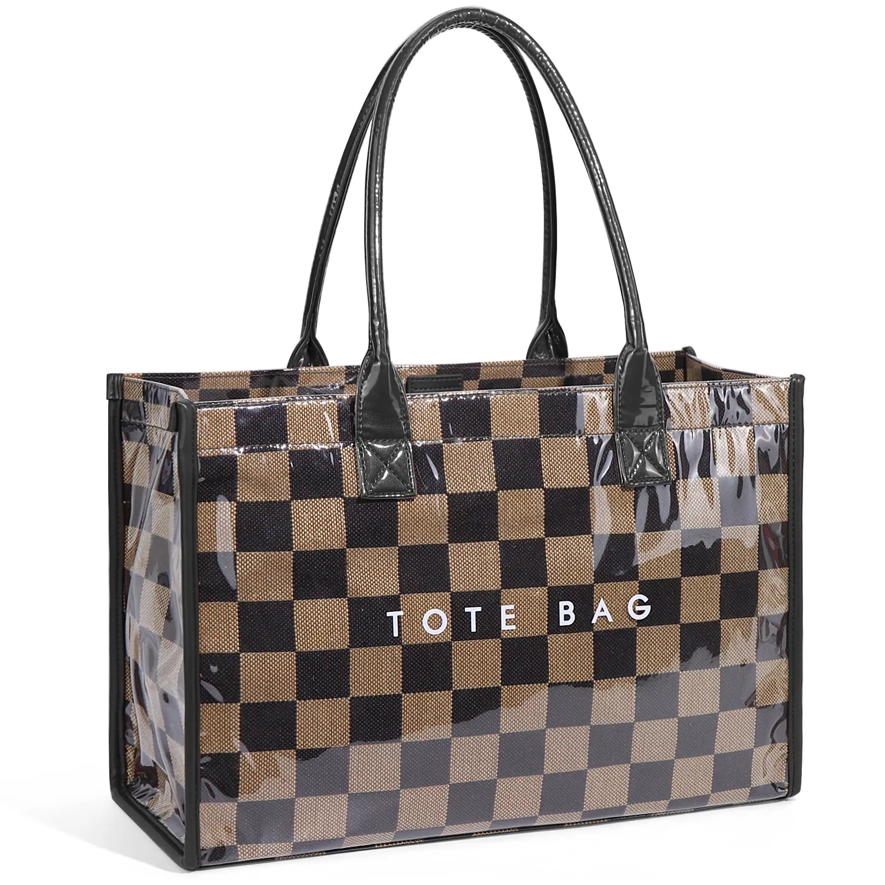 Vintage Checkerboard Tote Bag