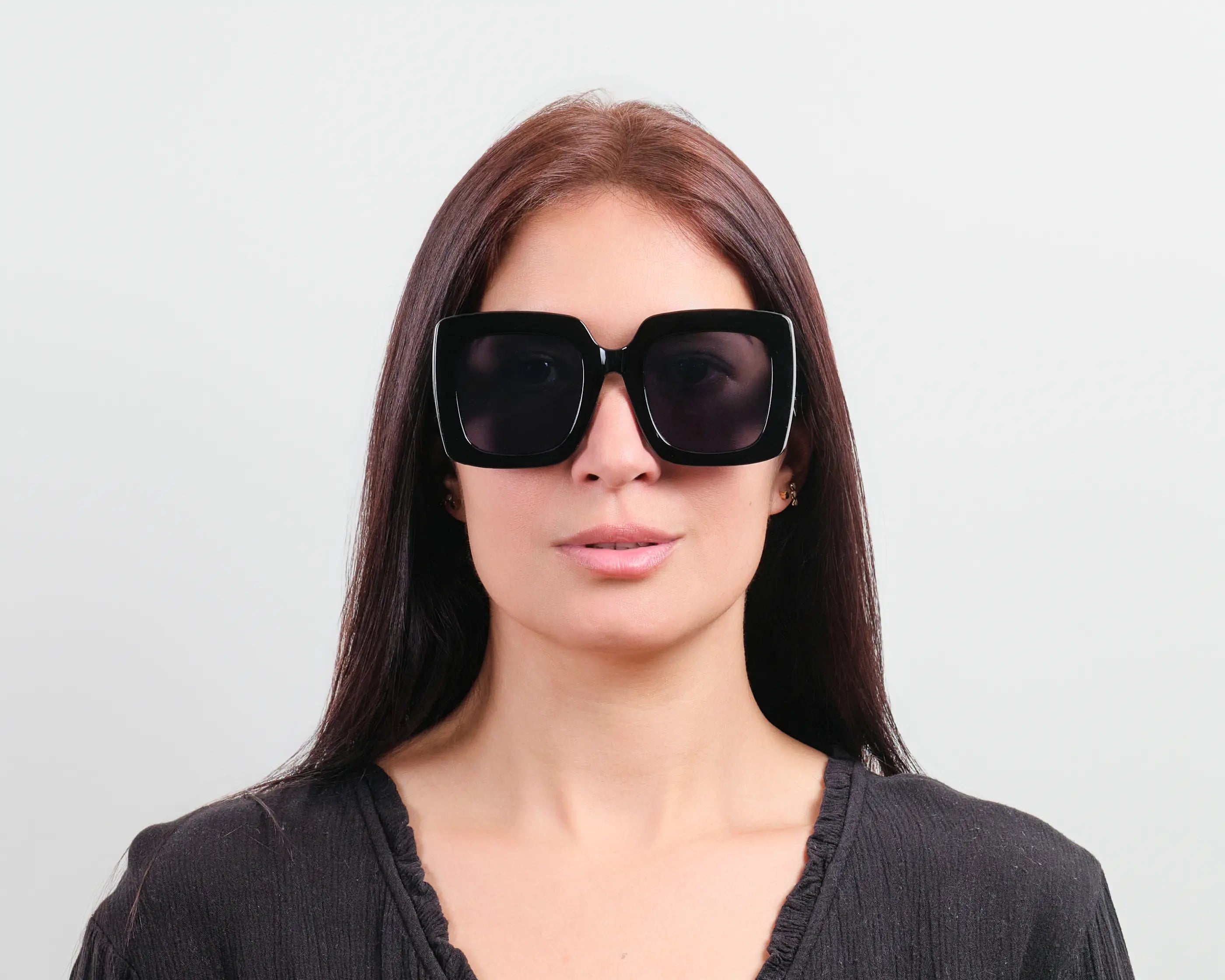Simplistic Elegance Square Wide Frame Sunglasses