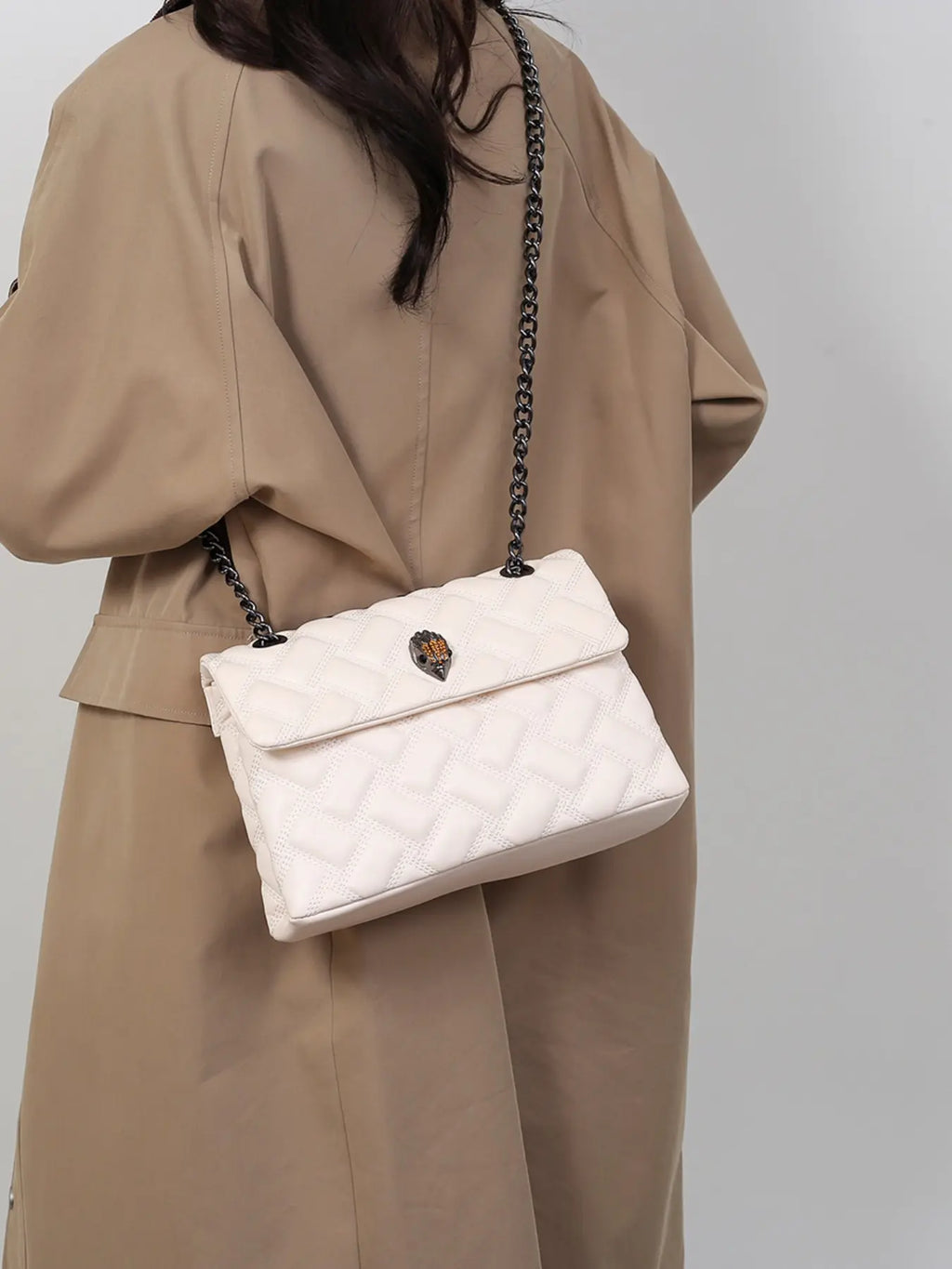 Elegant Plaid Crossbody Shoulder Bag