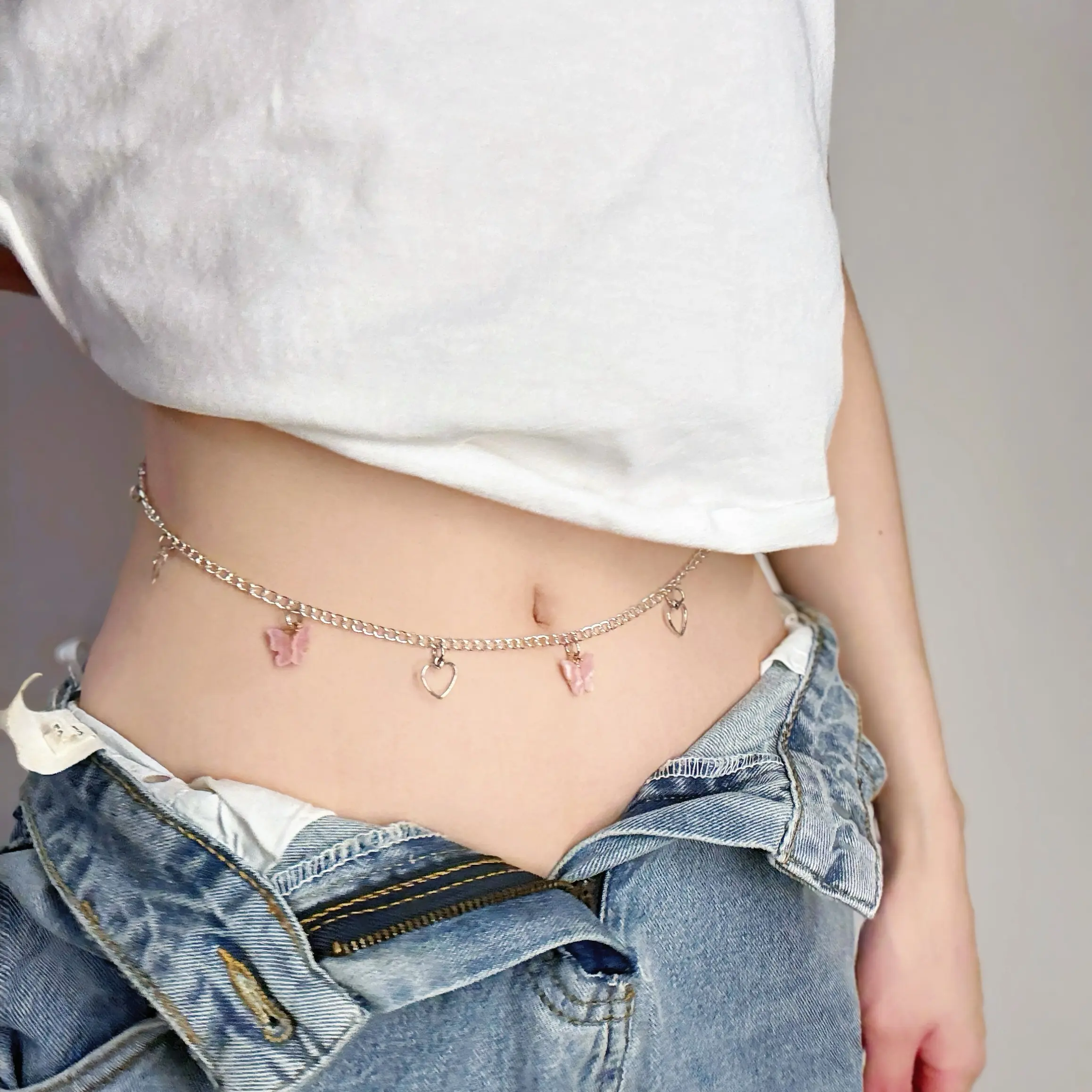 Glitzadora Dual-Use Waist Chains and Belly Button Ring
