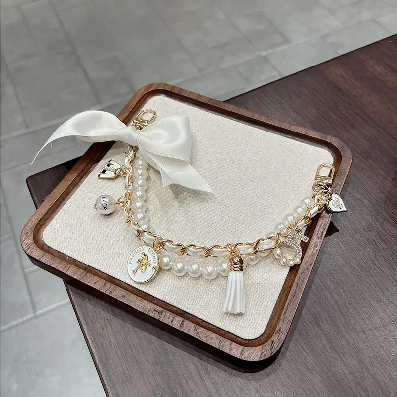 High-End Bowknot Chain Decoration and Versatile Pearl Pendant