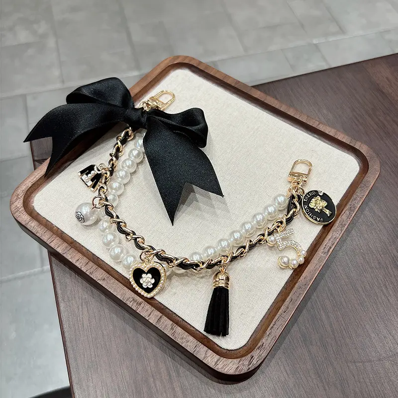 High-End Bowknot Chain Decoration and Versatile Pearl Pendant