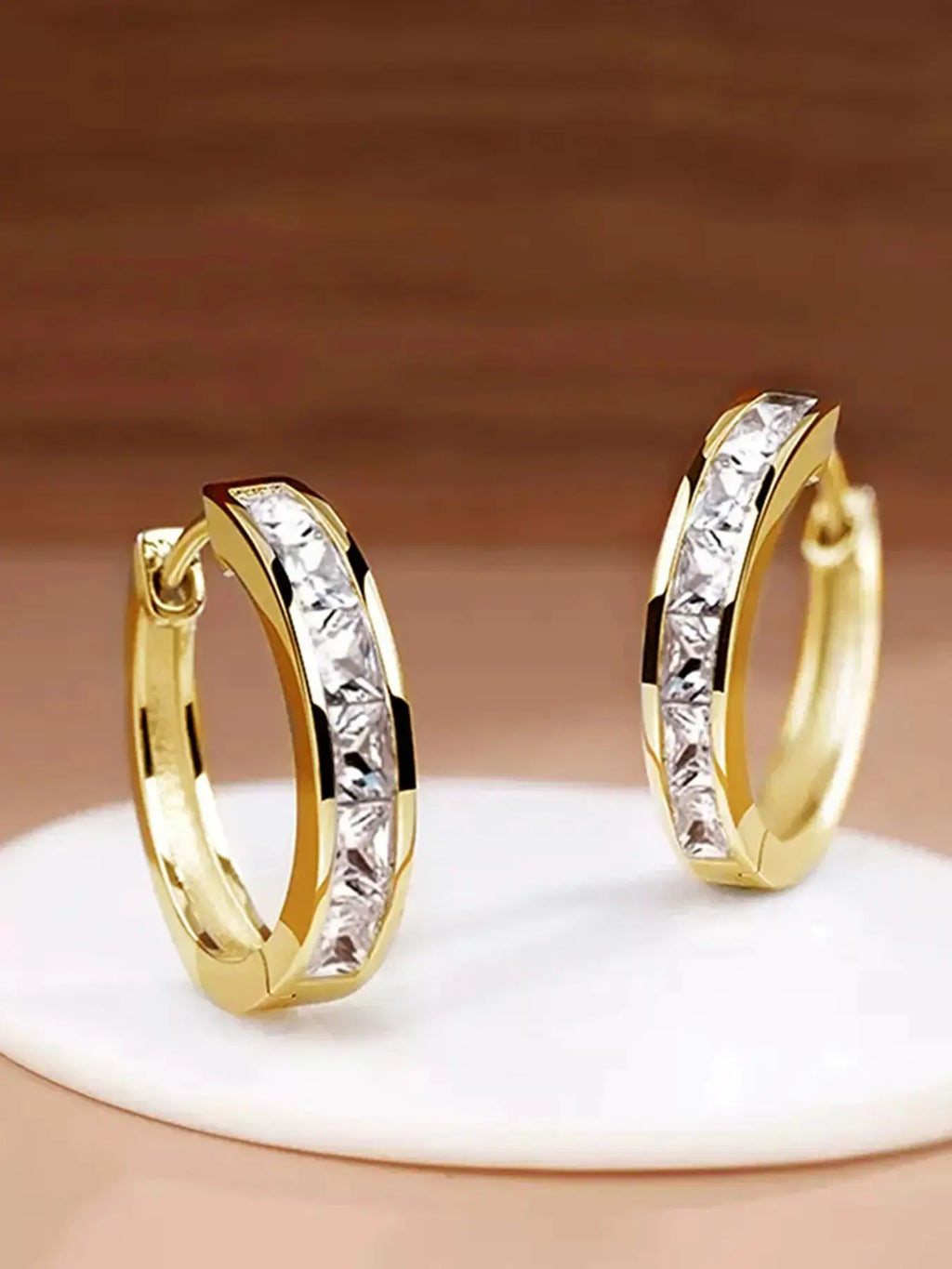 Butterfly and Heart Design Hoop Earrings