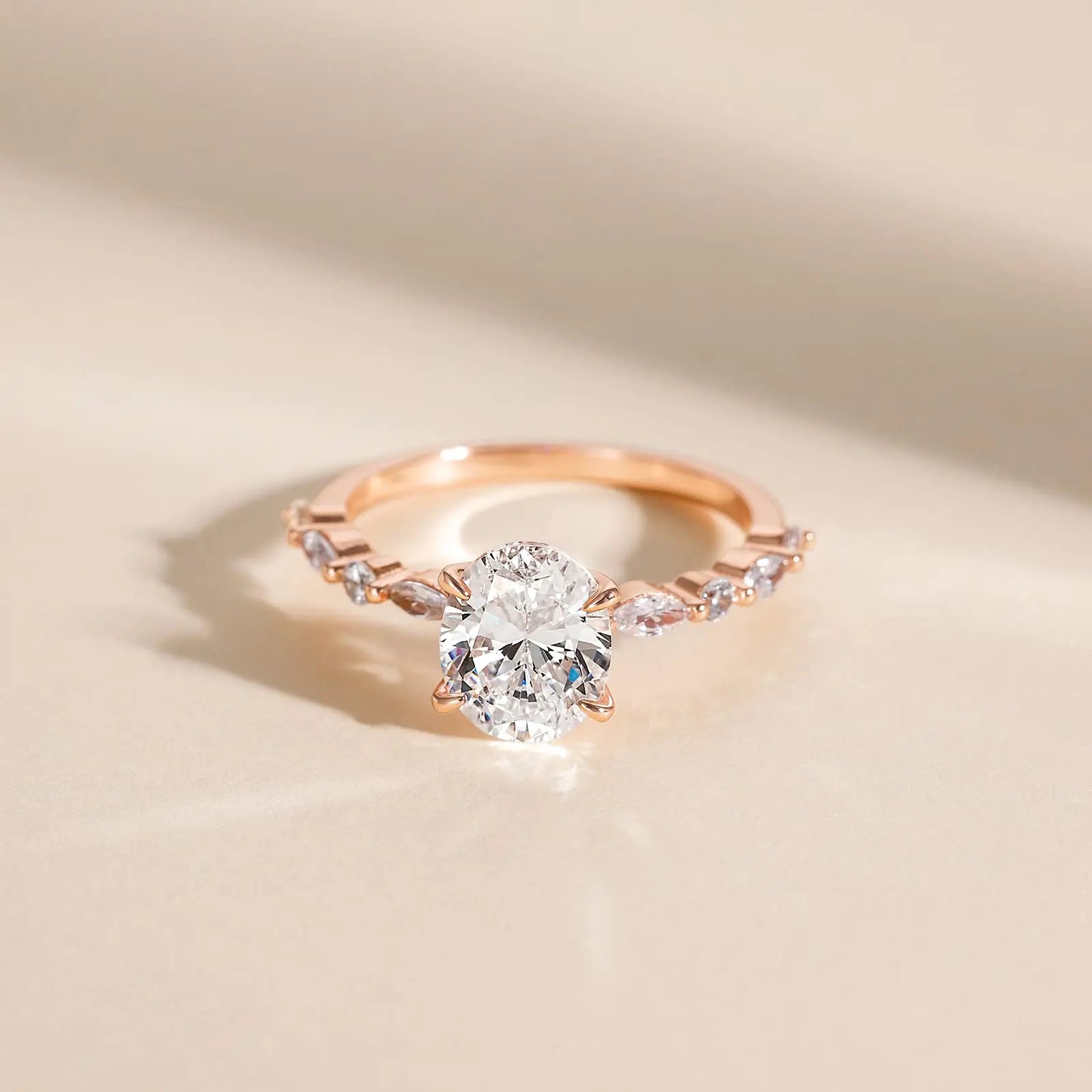EAMTI 3 CT Oval Cut Cubic Zirconia Engagement Ring in 925 Sterling Silver with Halo Design for Women