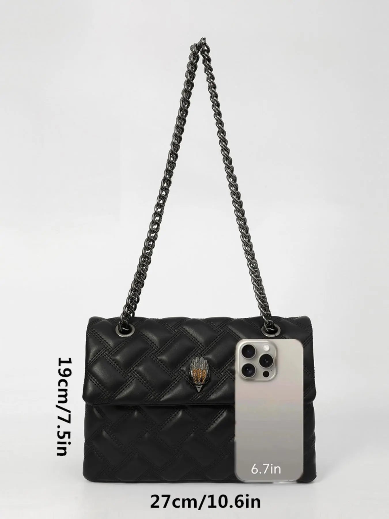 Elegant Plaid Crossbody Shoulder Bag