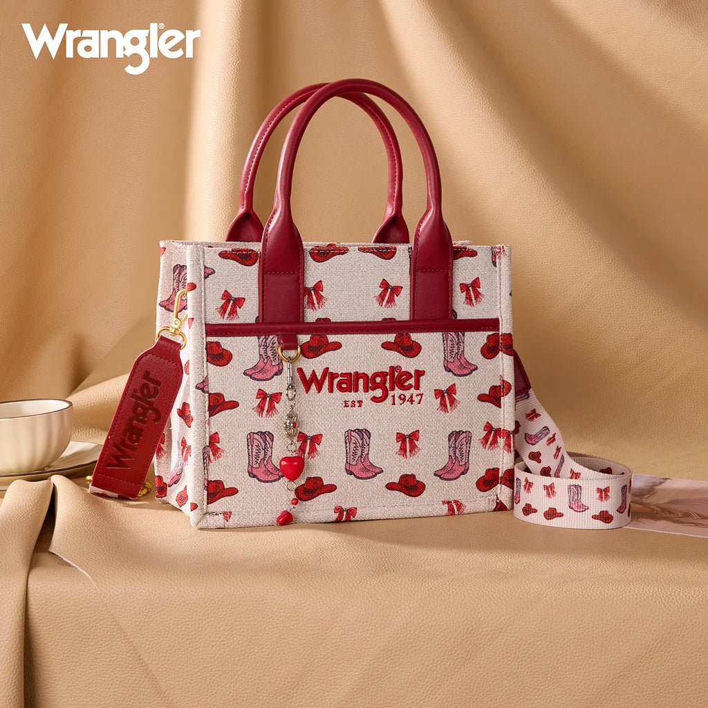 Wrangler Cowboy Boot Print Tote Bag