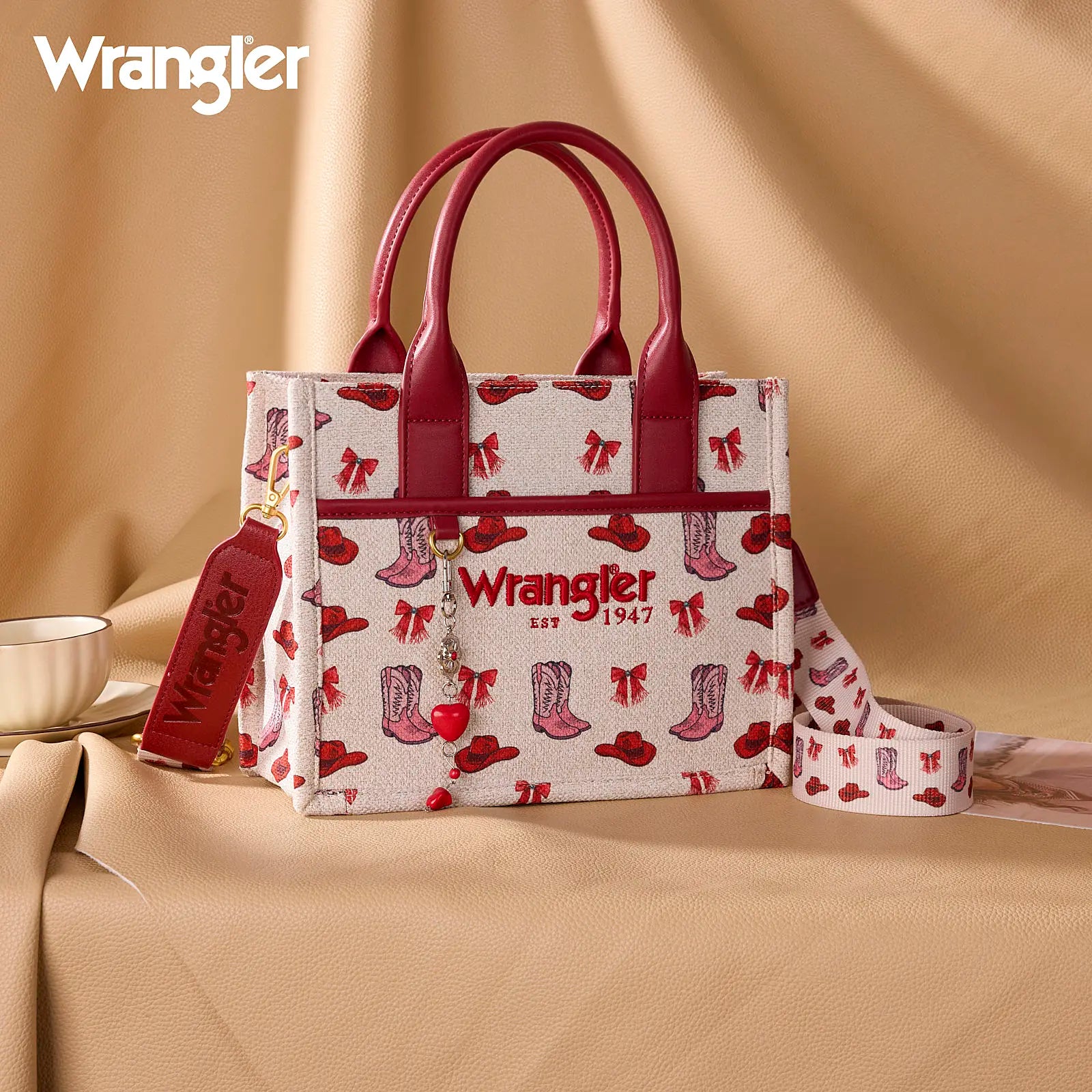 Wrangler Cowboy Boot Print Tote Bag