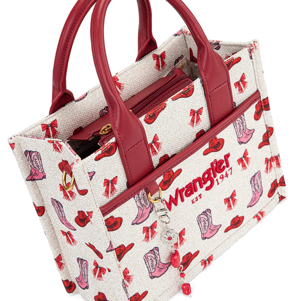 Wrangler Cowboy Boot Print Tote Bag