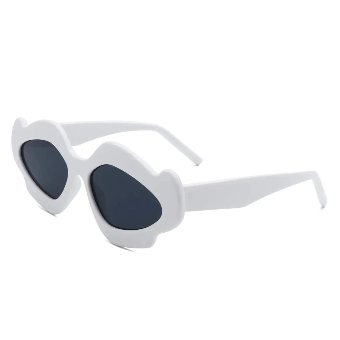 Wavy Geometric Design Women's Retro Fashion Sunglasses