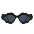 Wavy Geometric Design Women's Retro Fashion Sunglasses
