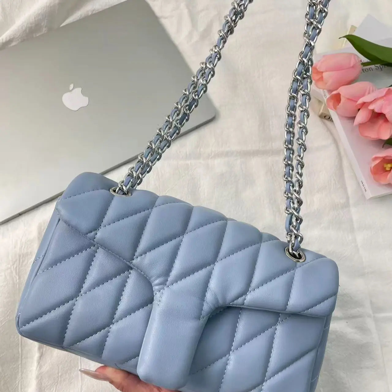 Quilted Shoulder Classic Flap Crossbody