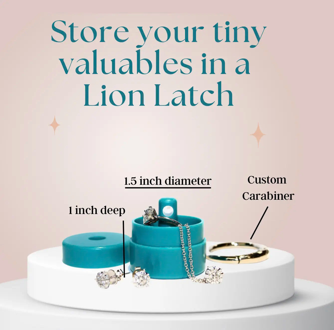 Lion Latch Official Shark Tank Travel Jewelry Organizer - Ring Box and Holder