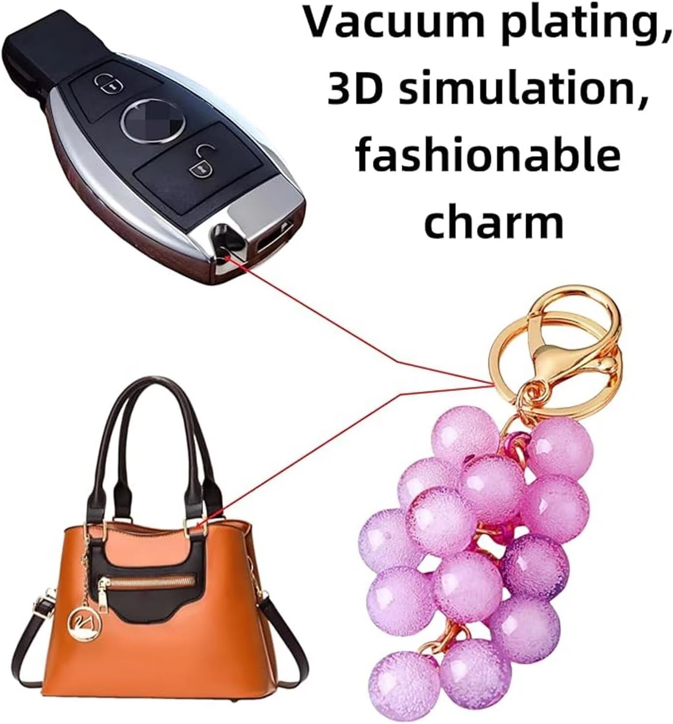 Cutest Grape Keychain