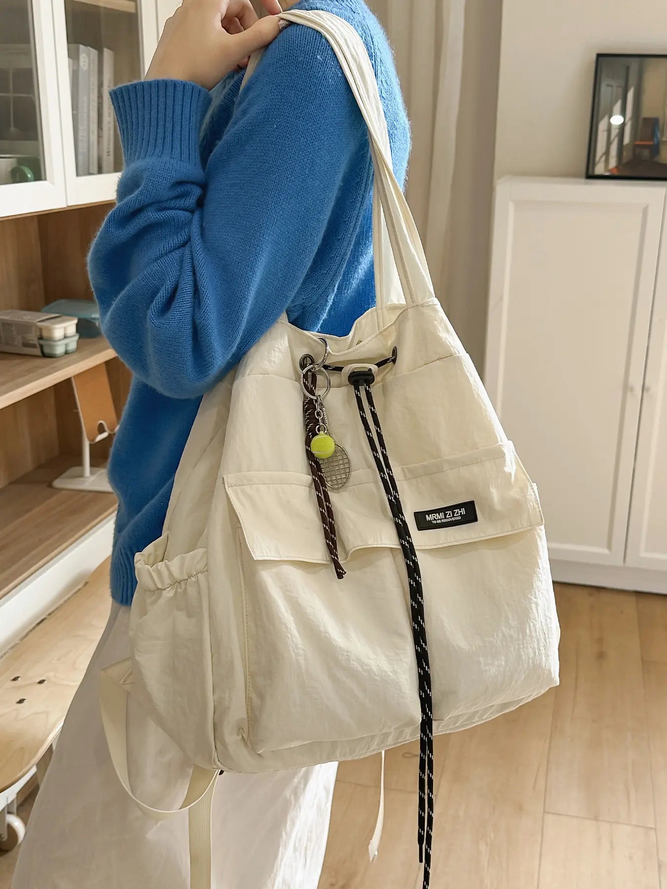Stylish Minimalist Solid-Color Tote Bag