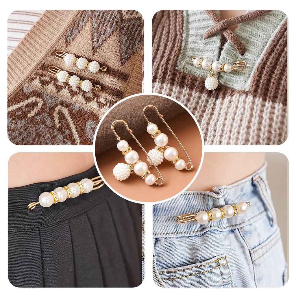 Pearl Brooch Pins - 16 count