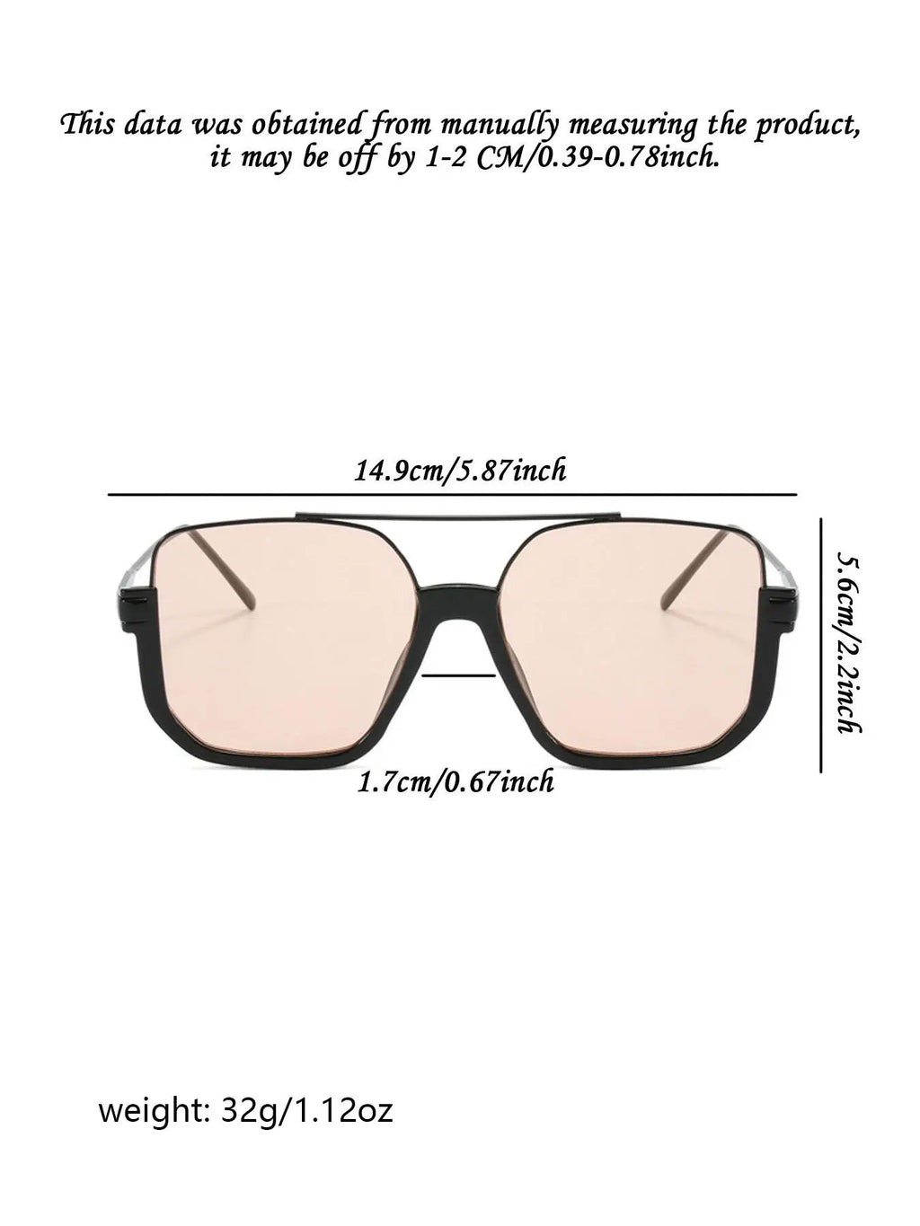 Unisex Aviator Sunglasses with Tinted Lenses