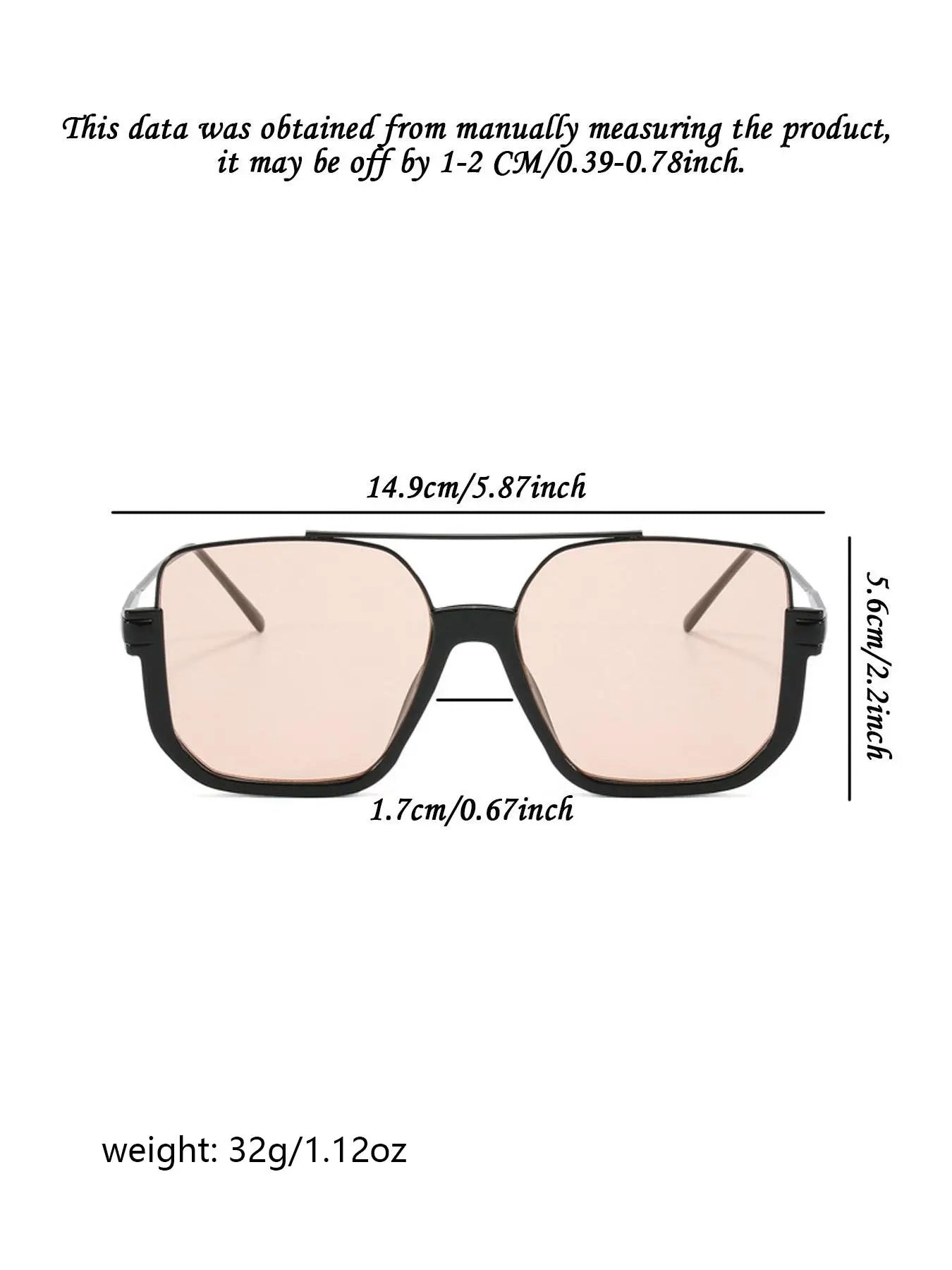 Unisex Aviator Sunglasses with Tinted Lenses